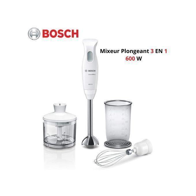 CleverMixx Mixeur à main à 4 lames 600 W blanc Mixeur Plongeant 3-en-1 - MSM26500